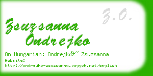 zsuzsanna ondrejko business card